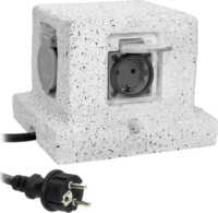 Orno 230V Kültéri Hálózati elosztó 4 aljzatos 3m - Szürke