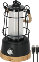 Brennenstuhl CAL 1 AC Hordozható Akkus Kemping LED lámpa 350 lumen - Fekete/Fa