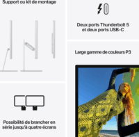 Apple 27" MFEY4FD/A 16:9 5K LED Stúdió Monitor - Ezüst