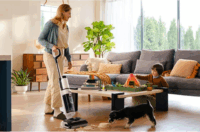 Tineco Floor One S5 Stretch Extreme Akkus Nedves- Száraz álló Felmosó porszívó 220W - Fekete/Fehér