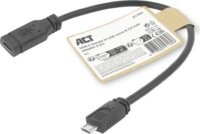 ACT AC7464 USB-C anya - Micro USB-B apa Átalakító Adapter 0.2m - Fekete