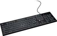 Natec NKL-2342 Herring Glow Vezetékes Billentyűzet US - Fekete