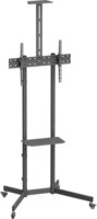 Sbox FS-401-2 37"-70" TV Gurulós Padló Tartó Állvány - Fekete