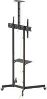 Sbox FS-401-2 37"-70" TV Gurulós Padló Tartó Állvány - Fekete