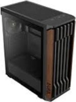 Gamdias Aura GC11 Wood Midi Torony Számítógépház + 4db 120mm ventillátor - Fekete