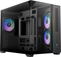 Gamdias Atlas M3M Micro Torony Számítógépház + 3db 120mm ventilátor - Fekete