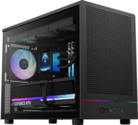 Gamdias Athena M4M Micro Torony Számítógépház + 3db 120mm ventilátor - Fekete