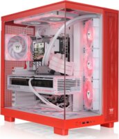 Thermaltake View 380 XL TG ARGB Midi Torony Számítógépház - Piros