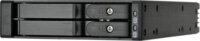 SilverStone SST-FS202B-V2 3.5" - 2x 2.5" HDD/SSD Hot-Swap Beépítő Keret - Fekete