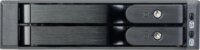 SilverStone SST-FS202B-V2 3.5" - 2x 2.5" HDD/SSD Hot-Swap Beépítő Keret - Fekete