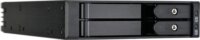 SilverStone SST-FS202B-V2 3.5" - 2x 2.5" HDD/SSD Hot-Swap Beépítő Keret - Fekete