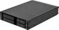 SilverStone SST-FS202B-V2 3.5" - 2x 2.5" HDD/SSD Hot-Swap Beépítő Keret - Fekete