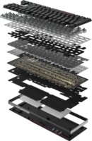 CHERRY XTRFY MX 8.2 Pro TMR Mechanikus Wireless USB-C RGB Gaming Billentyűzet DE - Fekete