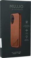 Mujjo Full Leather Case MagSafe Apple iPhone 17 Bőrtok - Barna