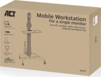 ACT AC8374 32" Monitor Munkaállomás PC + Billentyűzet és egér tálcával - Fekete