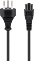Goobay 93960 230V CH Type J - C5 hálózati tápkábel 1.8m - Fekete