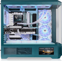 Thermaltake View 600 TG Full Torony Számítógépház + 2db 200mm ventilátor + 1db 120mm ventilátor - Kék