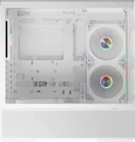 LC Power 812W Quartz Vision Midi Torony Számítógépház + 4db 120mm Ventilátor - Fehér