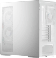 LC Power 812W Quartz Vision Midi Torony Számítógépház + 4db 120mm Ventilátor - Fehér