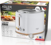 Adler AD 3225 2 szeletes kenyérpirító 950W - Fehér
