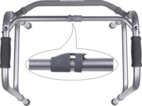 ActionMed B100AM Aluminium Összecsukható Járókeret Max 136kg - Szürke