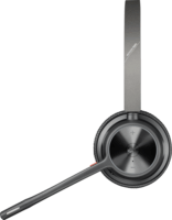 HP Poly Voyager 4320 MS Teams Bluetooth Call Center Sztereó Headset USB-C + BT700 Adapter - Fekete