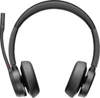 HP Poly Voyager 4320 MS Teams Bluetooth Call Center Sztereó Headset USB-C + BT700 Adapter - Fekete