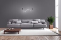 Activejet AJE-CAMELIA LED Fali lámpa - Fekete