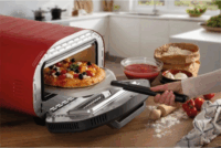 Ariete 3901 Elektromos konyhai kőlapos Pizzasütő Ø 32cm 2200W - Piros