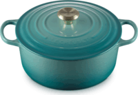 Le Creuset Signature Öntöttvas Lábas Ø 24cm 4,2L - Azúrkék