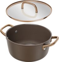 Zwilling Milano Stock Aluminium Lábas Üveg fedővel Ø 24cm 6L - Barna