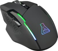 The G-Lab Kult Caesium Bluetooth + RF Wireless RGB Gaming Egér - Fekete