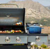 Black+Decker BXOG16550E Kerti Gázgrill 4 égős - Ezüst / Fekete