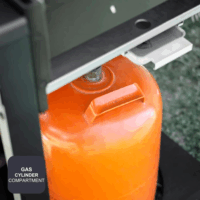 Black+Decker BXOG7200E Kerti Gázgrill 2 égős - Ezüst / Fekete