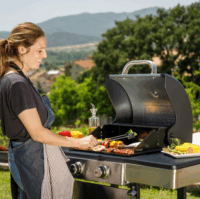 Black+Decker BXOG7200E Kerti Gázgrill 2 égős - Ezüst / Fekete