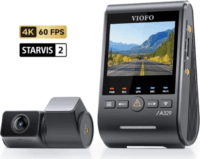 Viofo A329S 2CH GPS 4K UHD WiFi Autós Menetrögzítő Kamera szett - Sötét Szürke
