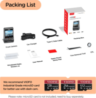 VIOFO A329S 1CH GPS 4K WiFi Autós Menetrögzítő Kamera - Sötét Szürke