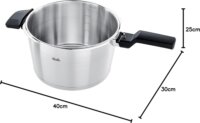 Fissler Vitaquick Premium Rozsdamentes Acél Kukta Fazék Ø 22cm 6L - Inox