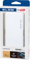 BLOW PB10A Powerbank mellékelt kábellel USB-A / 10000mAh 22,5W - Fehér