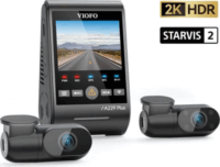Viofo A229 PLUS 3CH-G 2K QHD WiFi Autós Menetrögzítő Kamera szett - Sötét Szürke