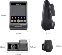 Viofo A229 ULTRA 2CH-G 4K WiFi Autós Menetrögzítő Kamera szett - Sötét Szürke