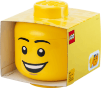 LEGO 40320820 Room Copenhagen Happy Boy tárolófej 8,5L - Sárga