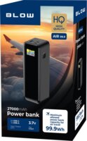 BLOW PD 140W AIR99.9 LCD Powerbank mellékelt kábellel USB-A + Type-C / 27000mAh 140W - Fekete