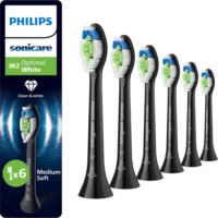 Philips HX6066/88 Optimal White Elektromos fogkefe Pótfej - Fekete (6db)