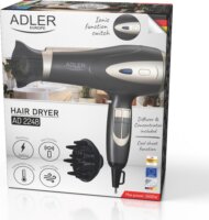 Adler AD 2248gc ION technológiás Hajszárító 2200 Watt - Fekete