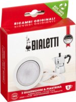 Bialetti Ricambi Tömítő gyürü 3 darab + szürő 9 személyes Bialetti kávéfözöhöz