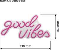 Activejet AJE-NEON VIBES Fali LED Dekorációs Lámpa - Good Vibes