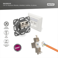 Digitus CAT6a RJ45 Keystone modul készlet (8db/csomag)