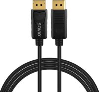 Savio CL-206 DisplayPort 1.4 apa - DisplayPort 1.4 apa Kábel 3m - Fekete