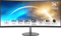 MSI 34" MP341CQ Pro E12 21:9 QHD VA Ívelt Monitor - Fekete